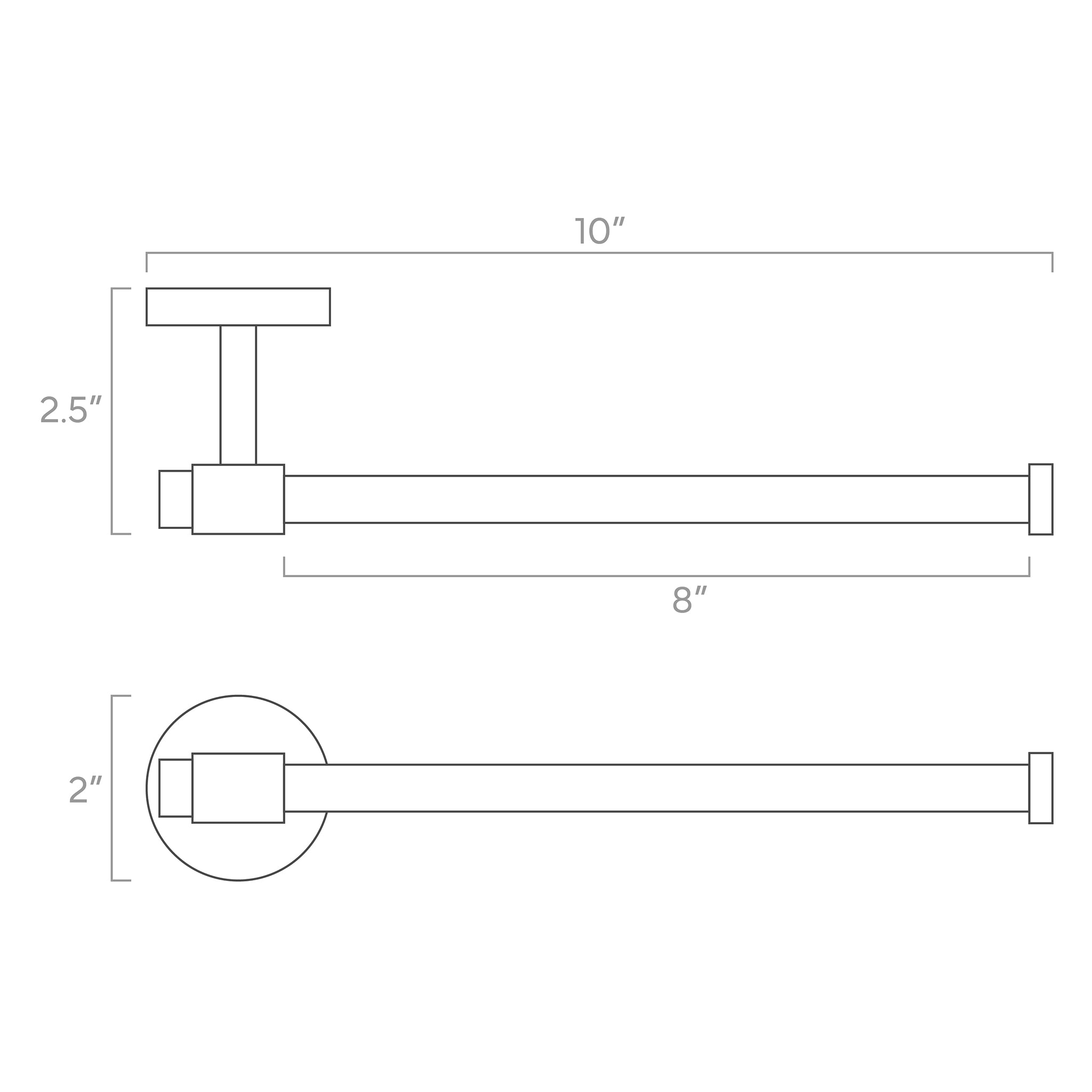 ISO drawing Persona hand towel bar Dutton Brown hardware