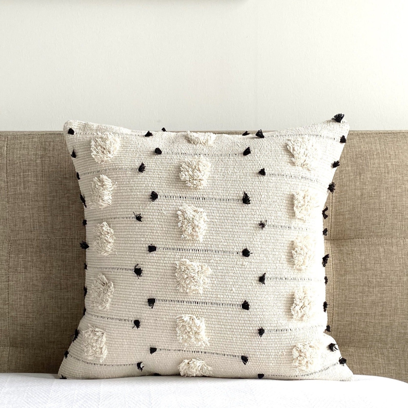 Threaded Swedish Tuft Pillow Cover - 18" x 18"