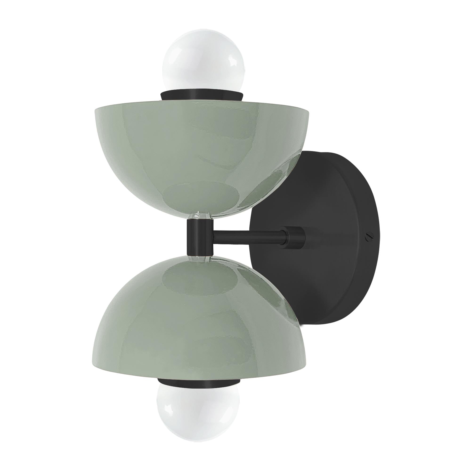 Black and spa color Amigo sconce Dutton Brown lighting