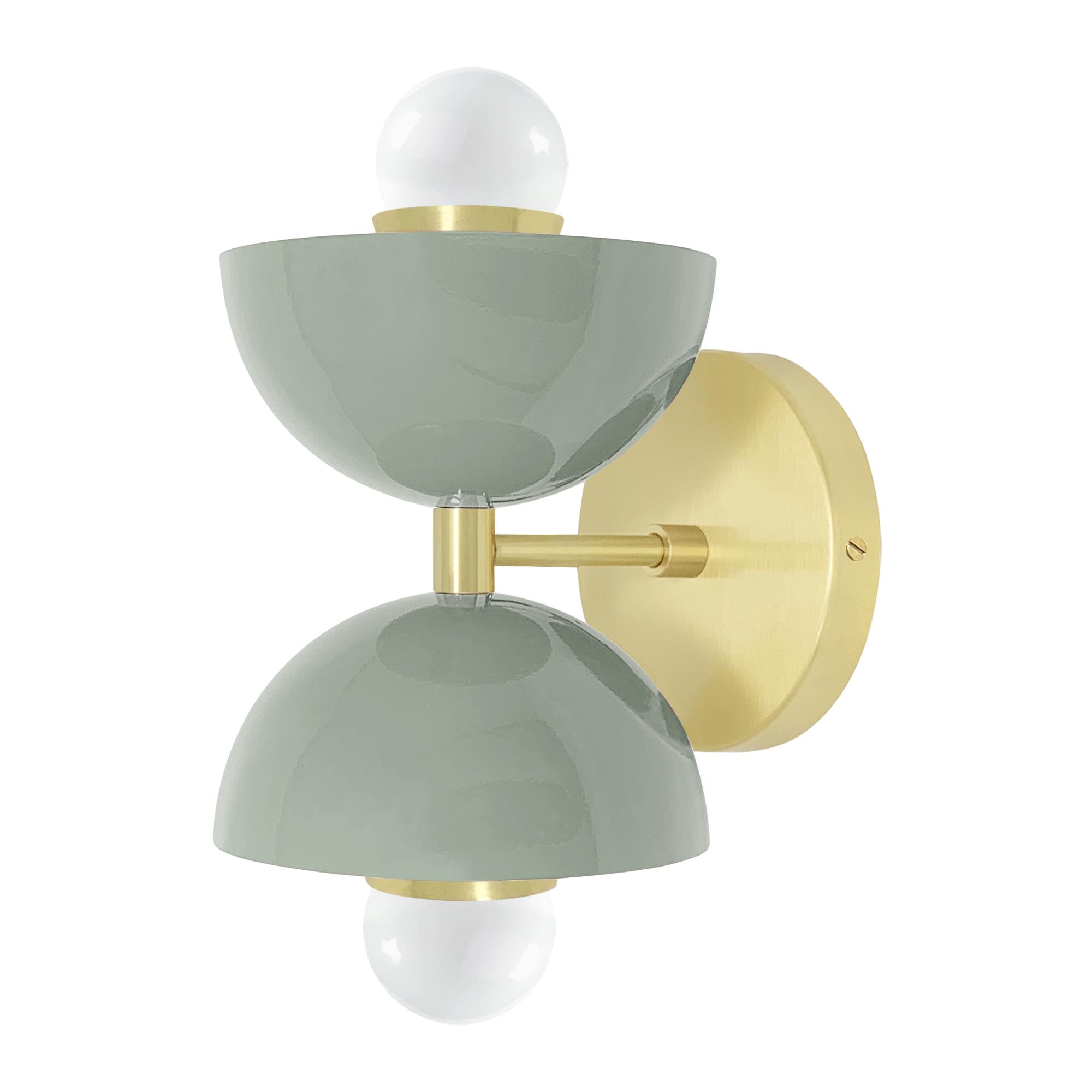 Brass and spa color Amigo sconce Dutton Brown lighting