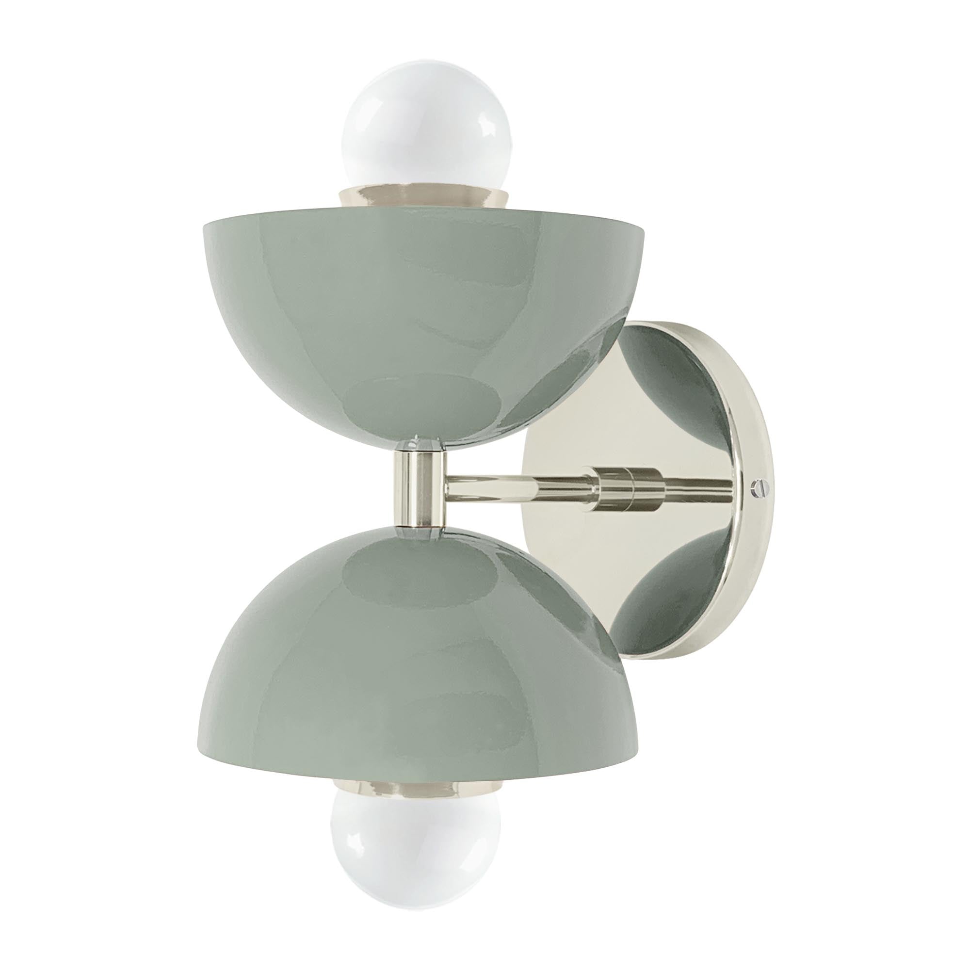 Nickel and spa color Amigo sconce Dutton Brown lighting