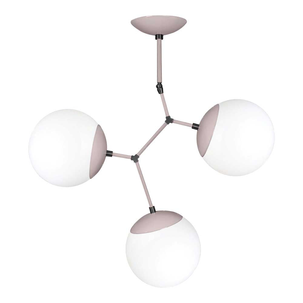Black and barely color Astar 3 chandelier Dutton Brown lighting