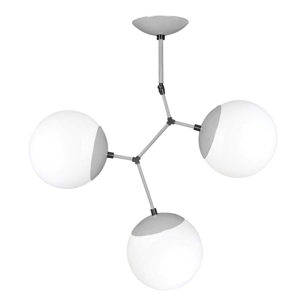 Black and chalk color Astar 3 chandelier Dutton Brown lighting