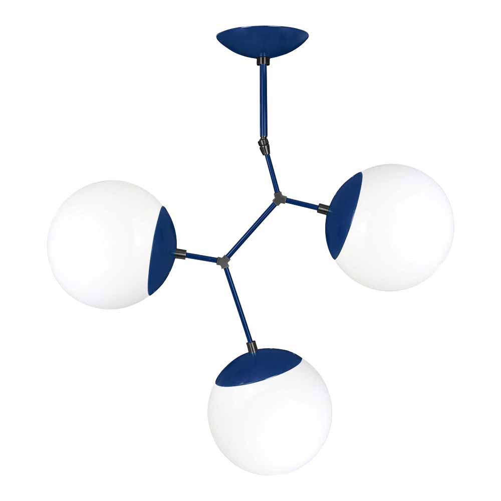 Black and cobalt color Astar 3 chandelier Dutton Brown lighting