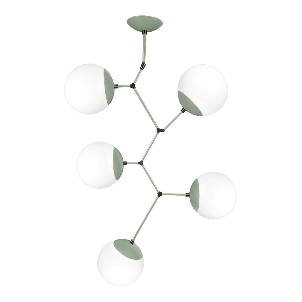 Black and spa color Astar 5 chandelier Dutton Brown lighting