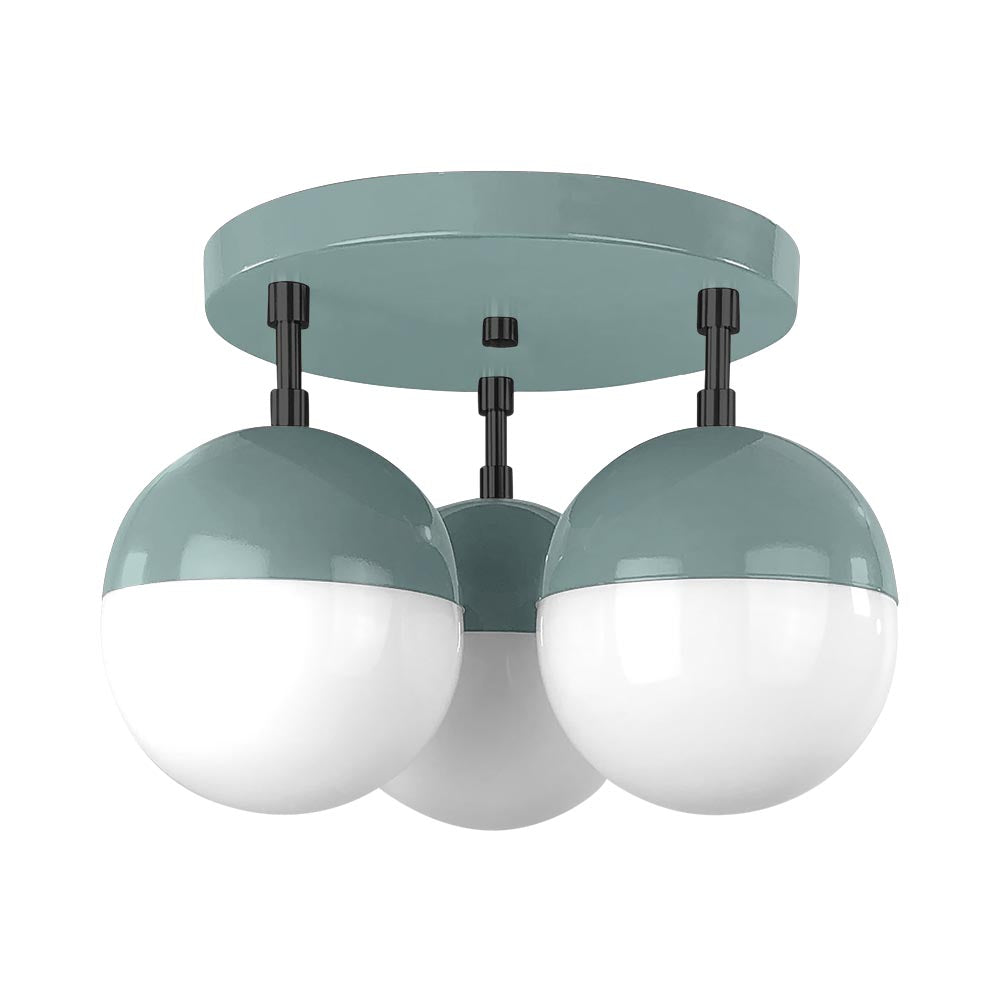 Black and lagoon color Ballsy flush mount Dutton Brown lighting