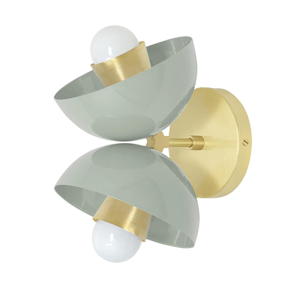Brass and spa color Beso sconce Dutton Brown lighting