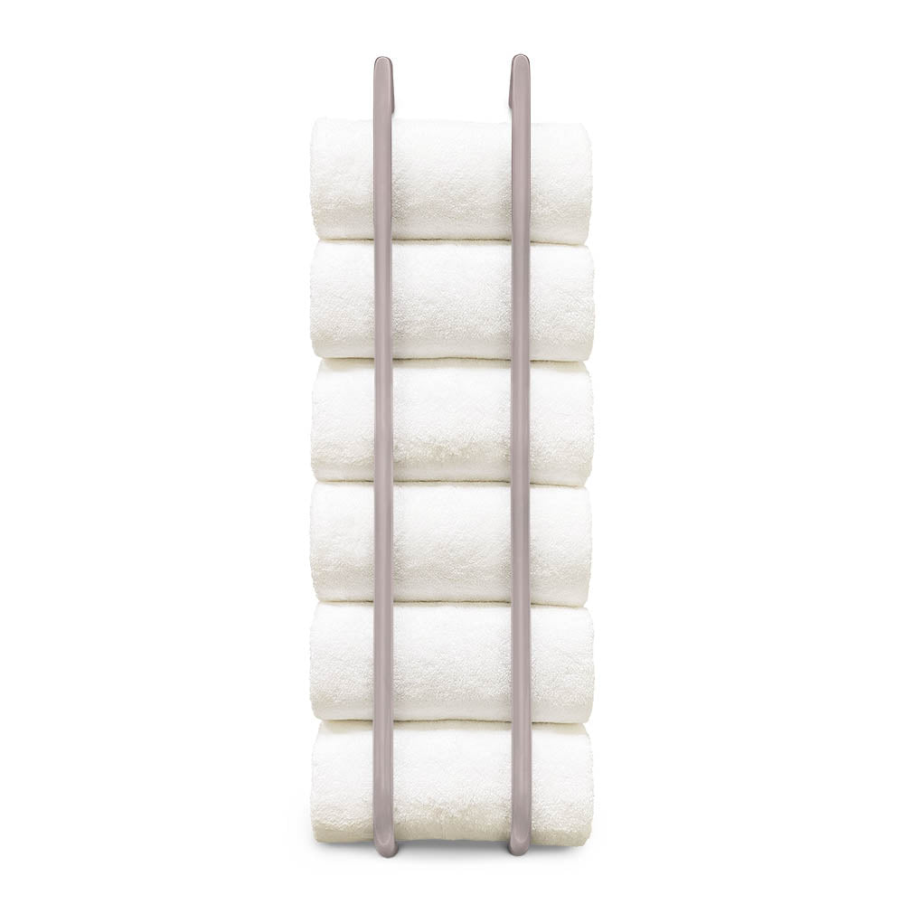 Barely color Beyond towel rack 36" Dutton Brown hardware