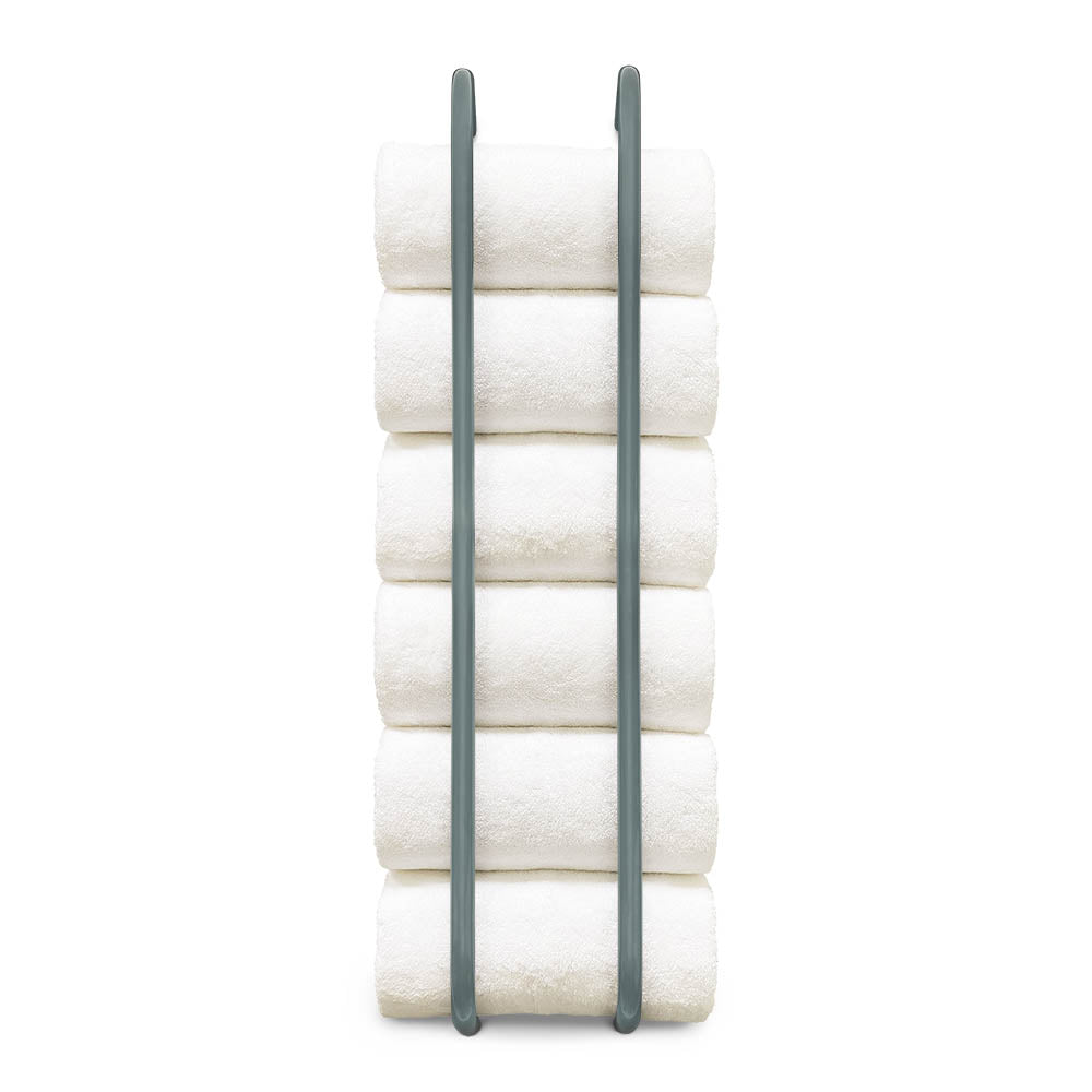 Lagoon color Beyond towel rack 36" Dutton Brown hardware