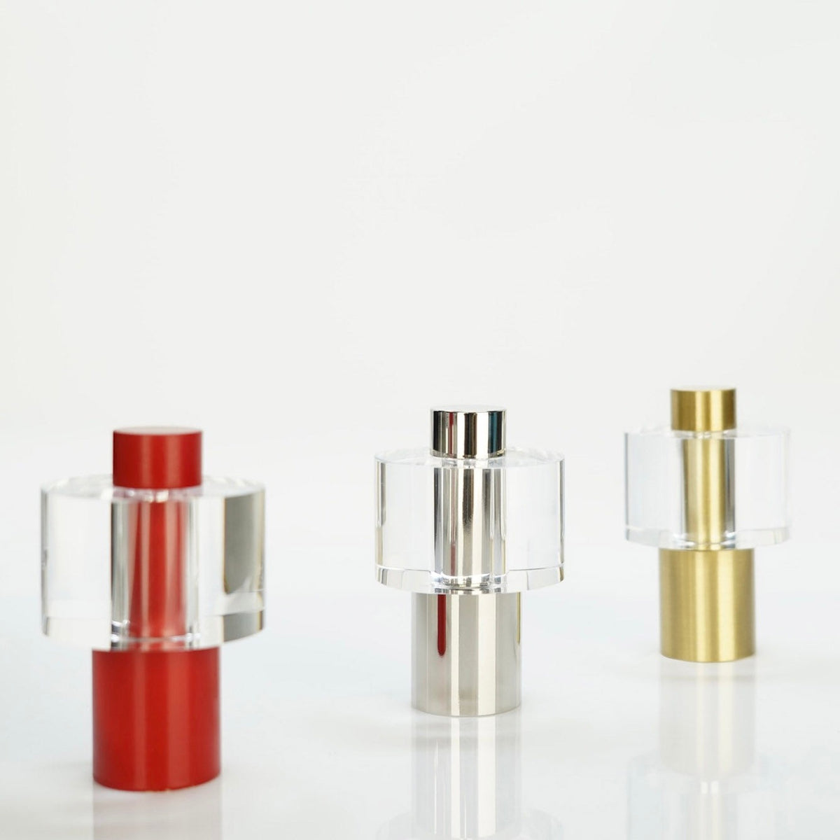 Red, brass, and nickel Bling hook Dutton Brown hardware _hover