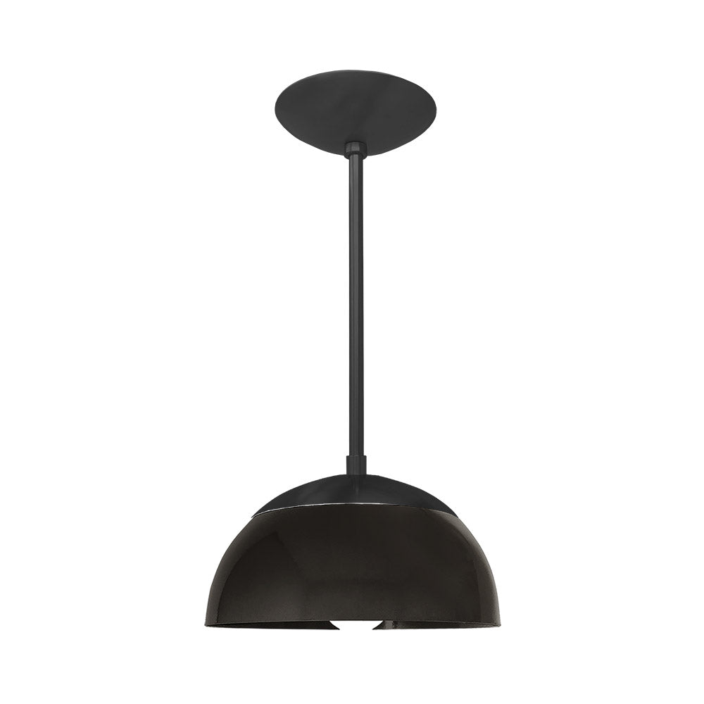 Black and black color Cadbury pendant 10" Dutton Brown lighting