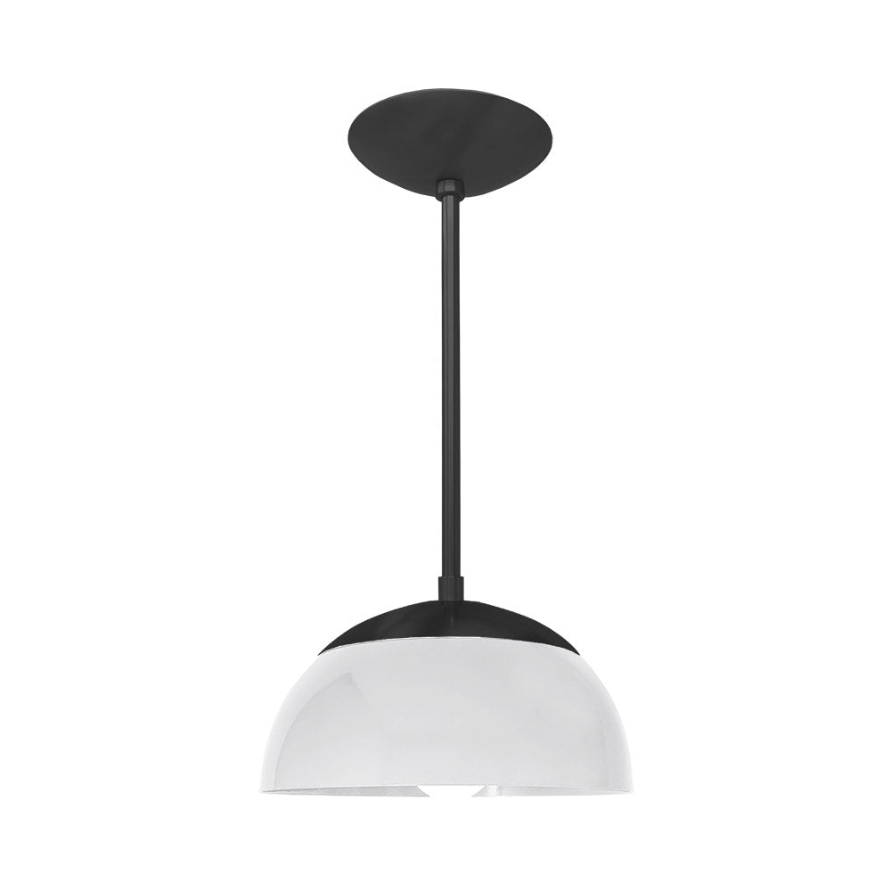 Black and chalk color Cadbury pendant 10" Dutton Brown lighting