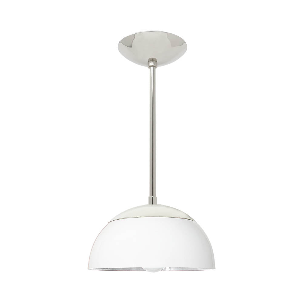 Nickel and spa color Cadbury pendant 10" Dutton Brown lighting