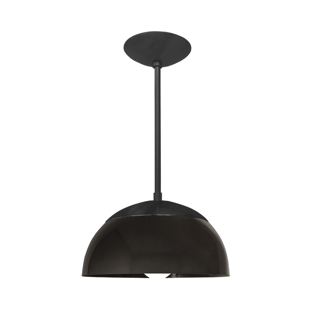 Black and black color Cadbury pendant 12" Dutton Brown lighting