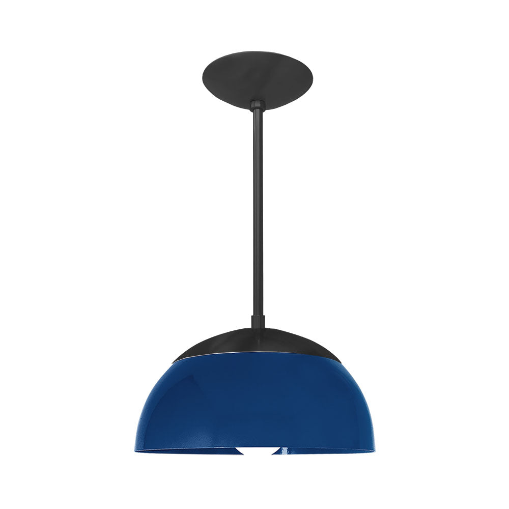Black and cobalt color Cadbury pendant 12" Dutton Brown lighting
