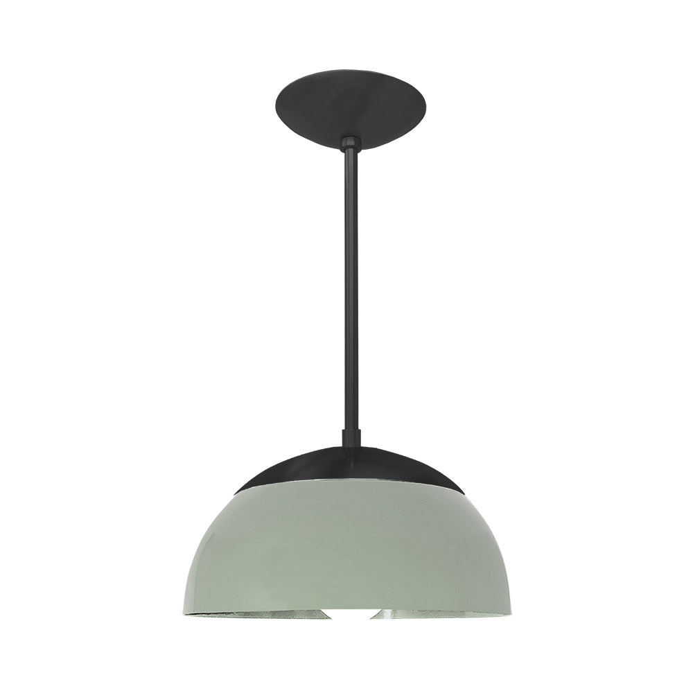 Black and spa color Cadbury pendant 12" Dutton Brown lighting