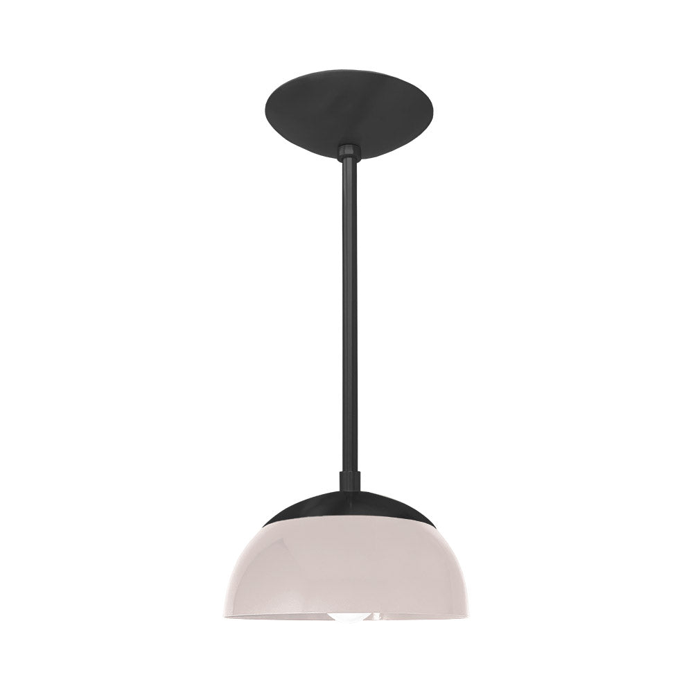 Black and barely color Cadbury pendant 8" Dutton Brown lighting