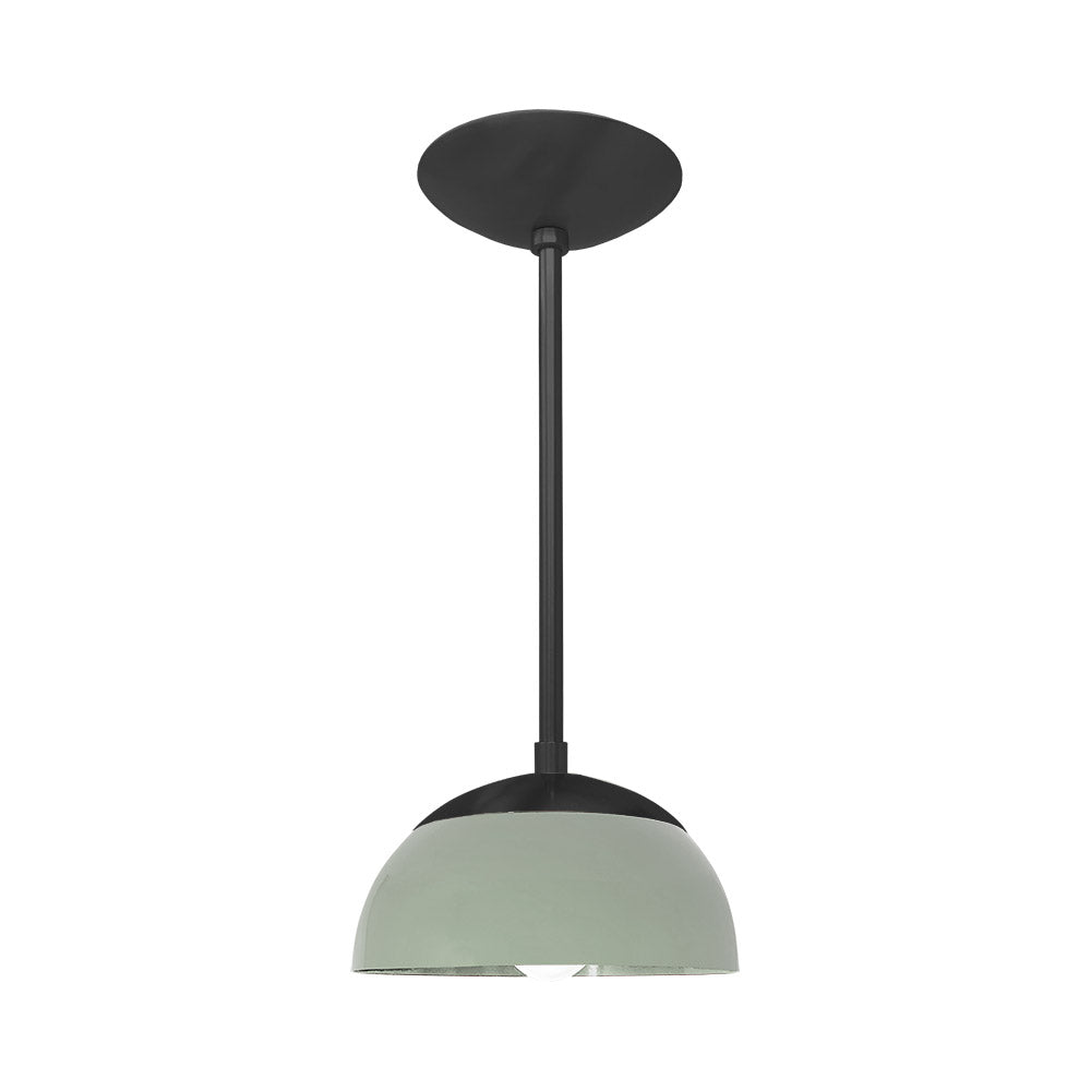 Black and spa color Cadbury pendant 8" Dutton Brown lighting