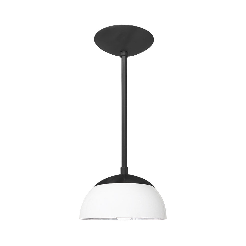 Black and white color Cadbury pendant 8" Dutton Brown lighting