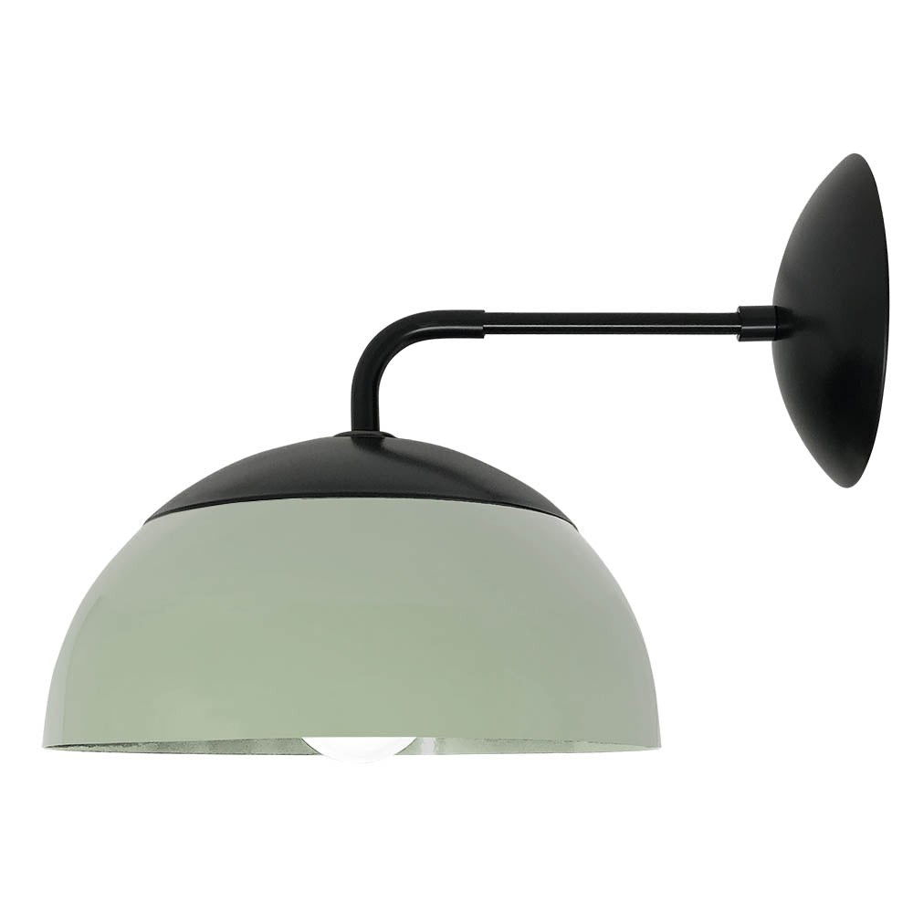 Black and spa color Cadbury sconce 8" Dutton Brown lighting