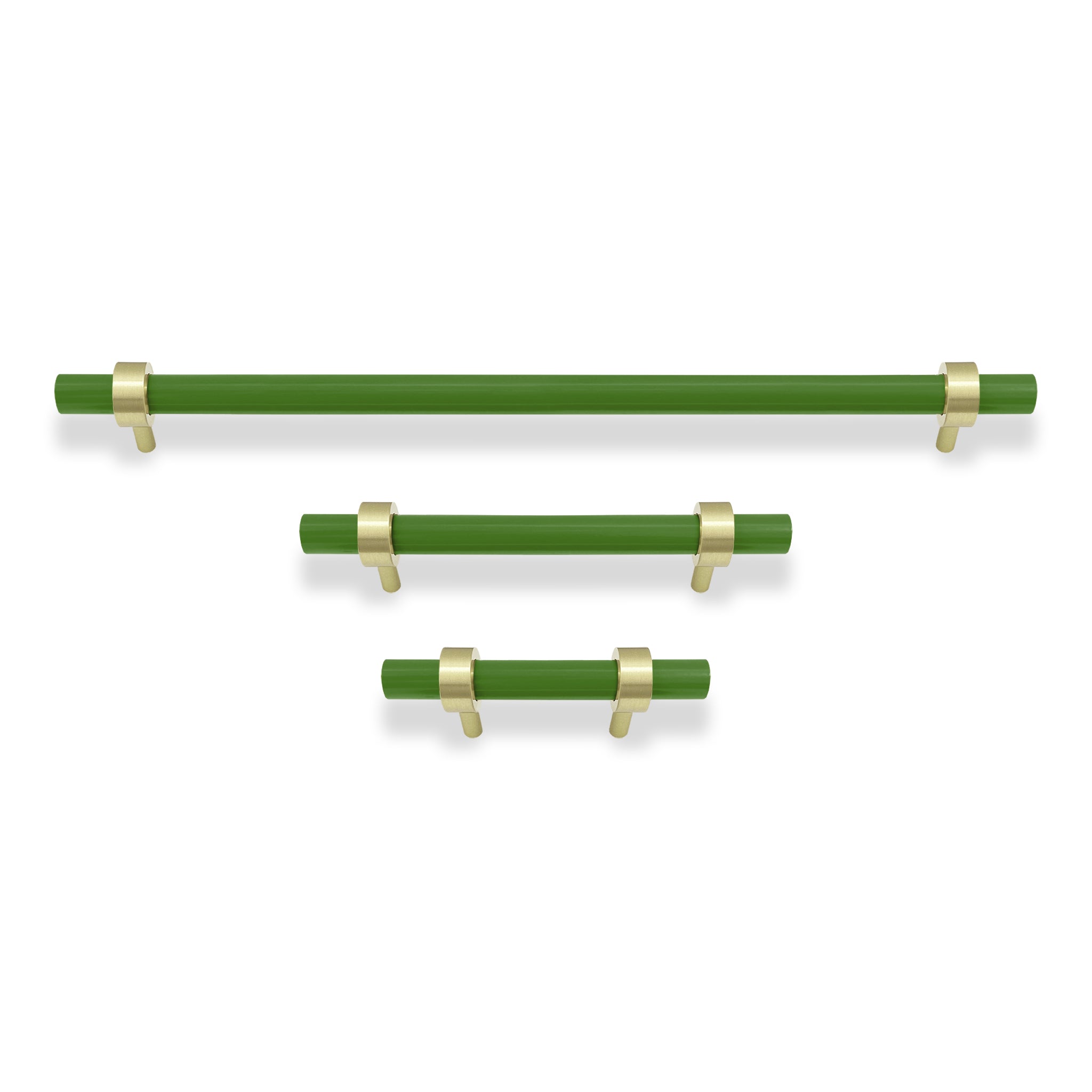 Brass and python green color Caliber pull Dutton Brown hardware