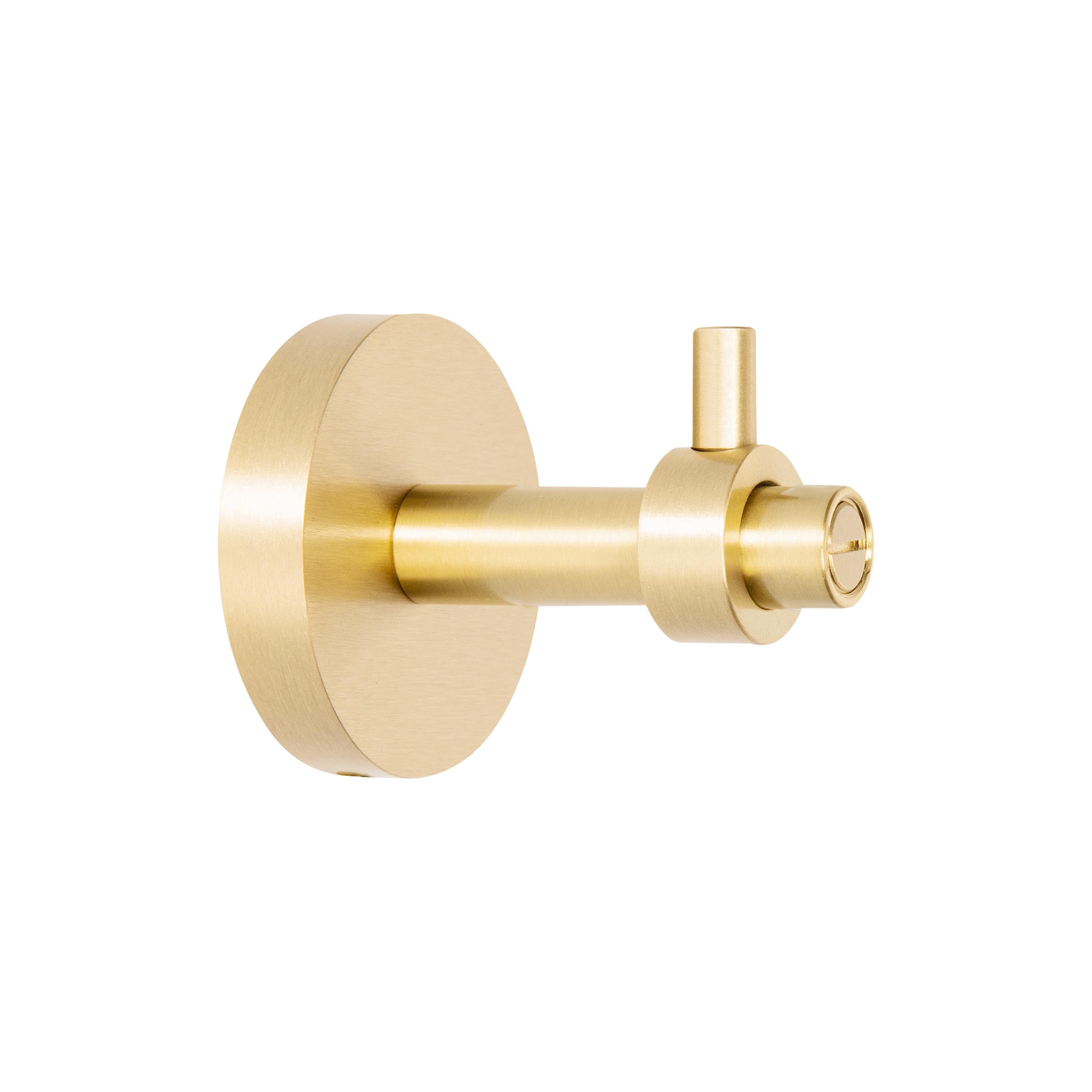 Brass Caliber hook Dutton Brown hardware