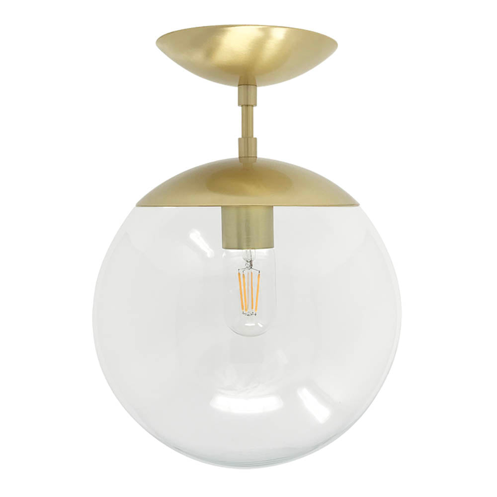 Brass Cap flush mount 10" Dutton Brown lighting
