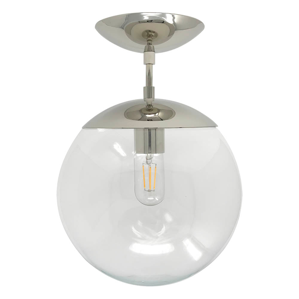 Nickel Cap flush mount 10" Dutton Brown lighting