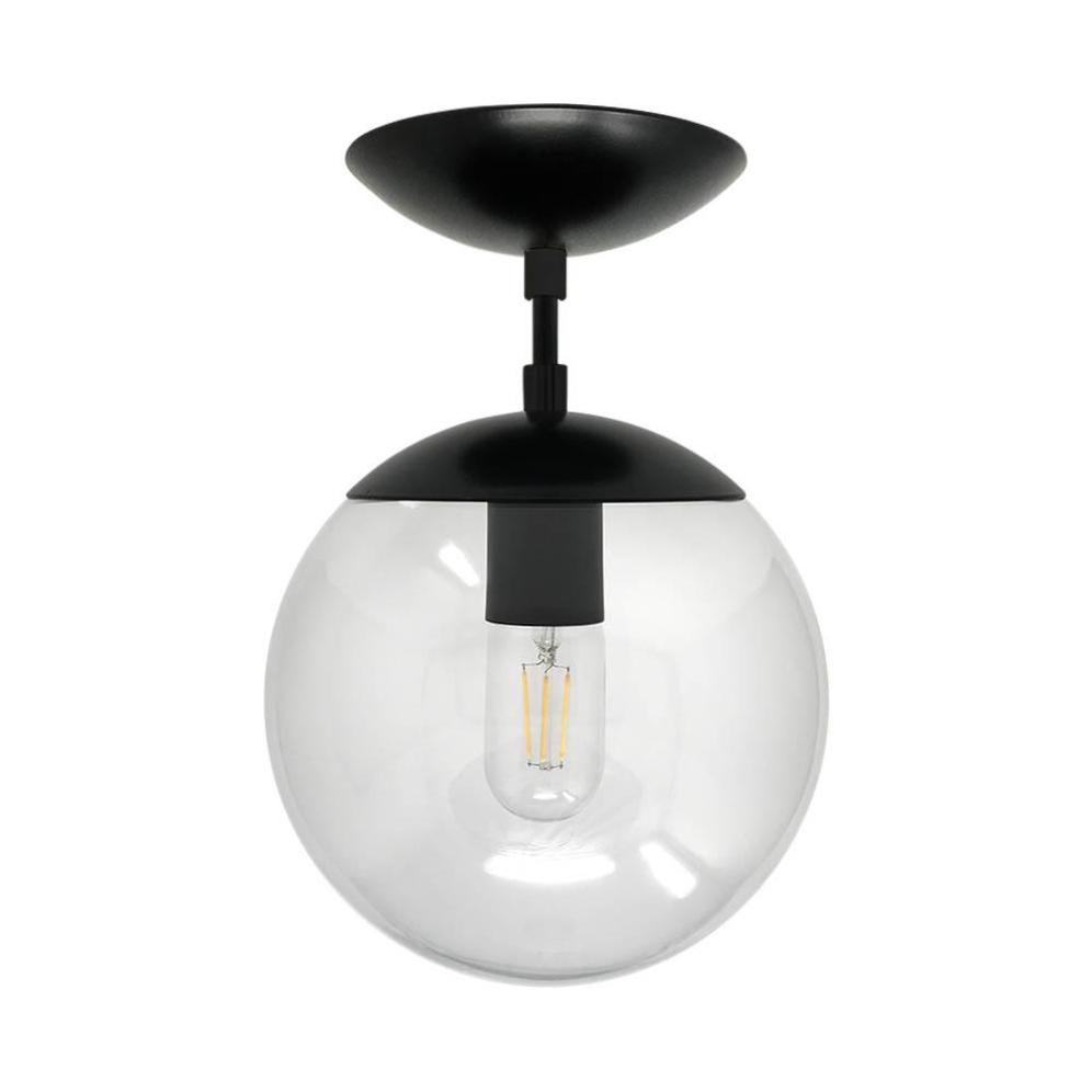 Black Cap flush mount 8" Dutton Brown lighting