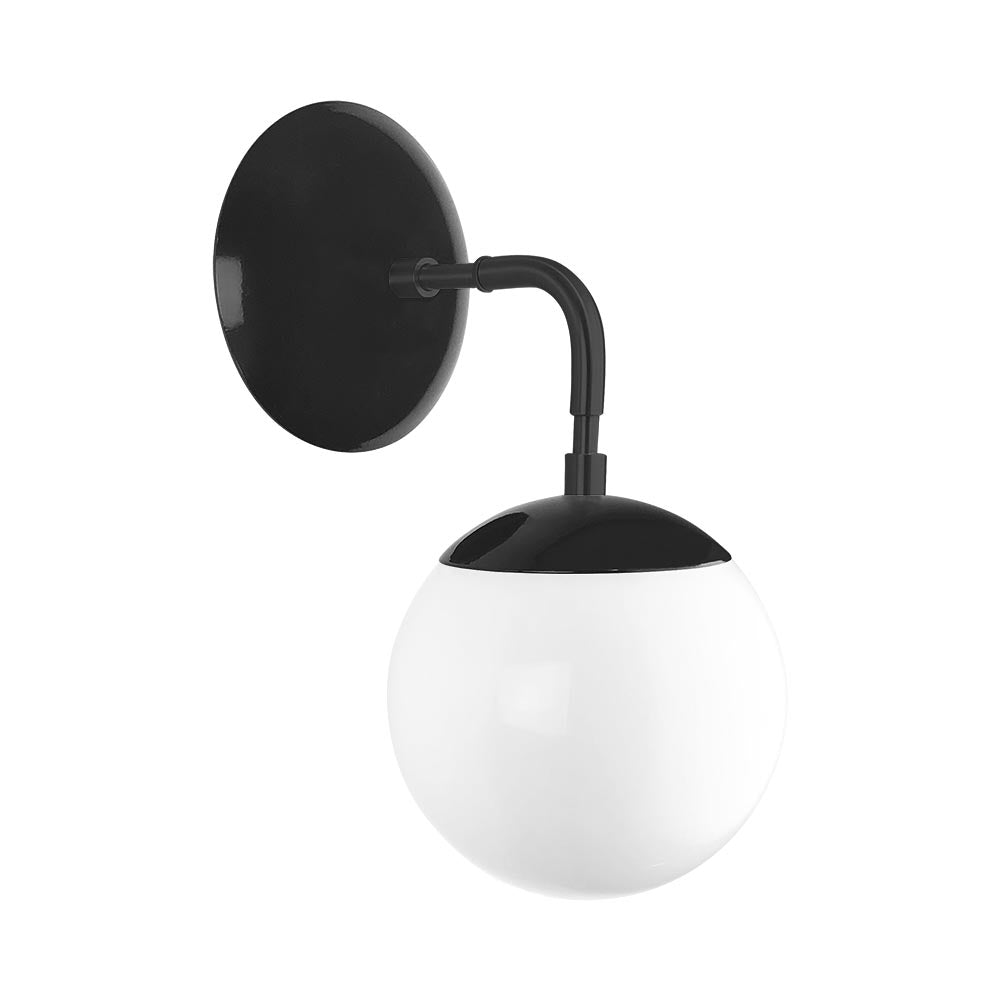 Black and black color Cap sconce 6" Dutton Brown lighting