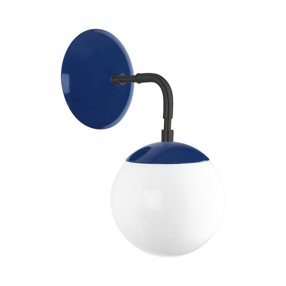 Black and cobalt color Cap sconce 6" Dutton Brown lighting