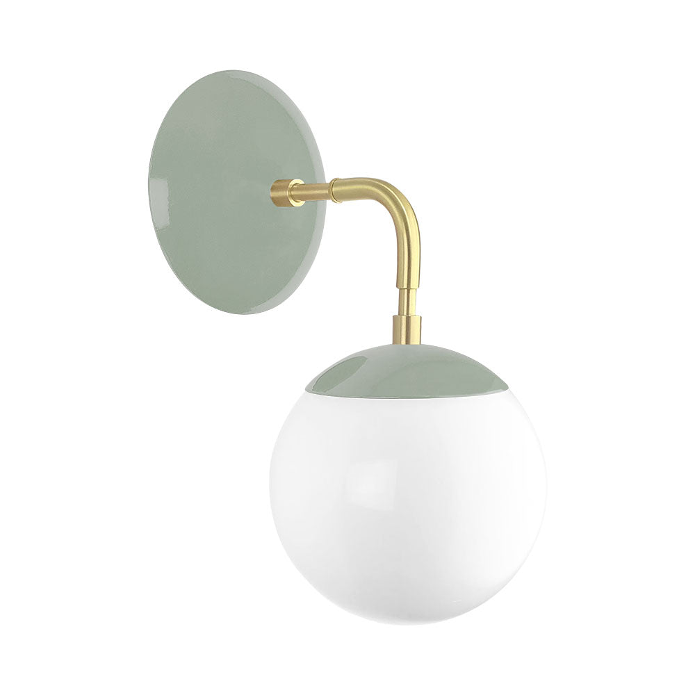 Brass and spa color Cap sconce 6" Dutton Brown lighting