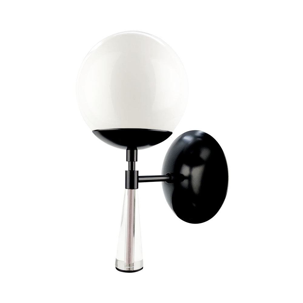 Black and barely color Carrera sconce Dutton Brown lighting