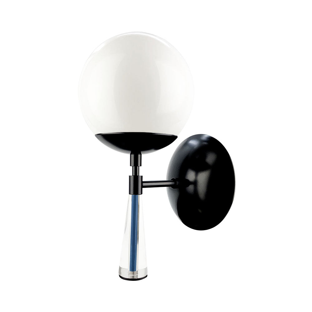 Black and cobalt color Carrera sconce Dutton Brown lighting