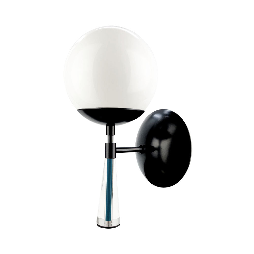 Black and slate blue color Carrera sconce Dutton Brown lighting