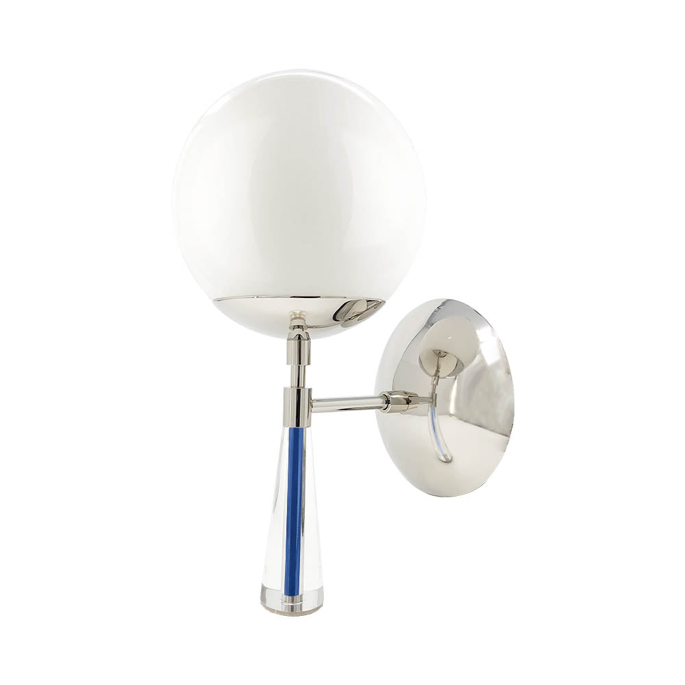 Nickel and cobalt color Carrera sconce Dutton Brown lighting