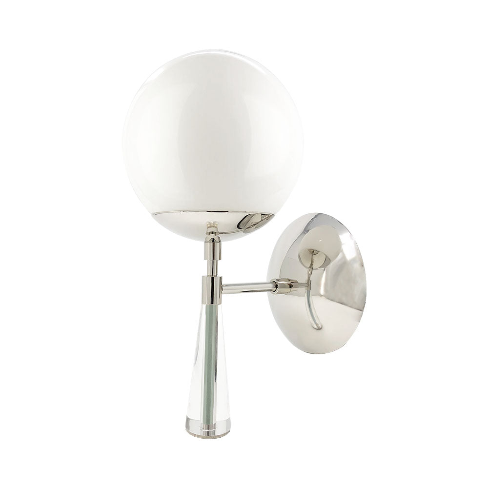 Nickel and spa color Carrera sconce Dutton Brown lighting