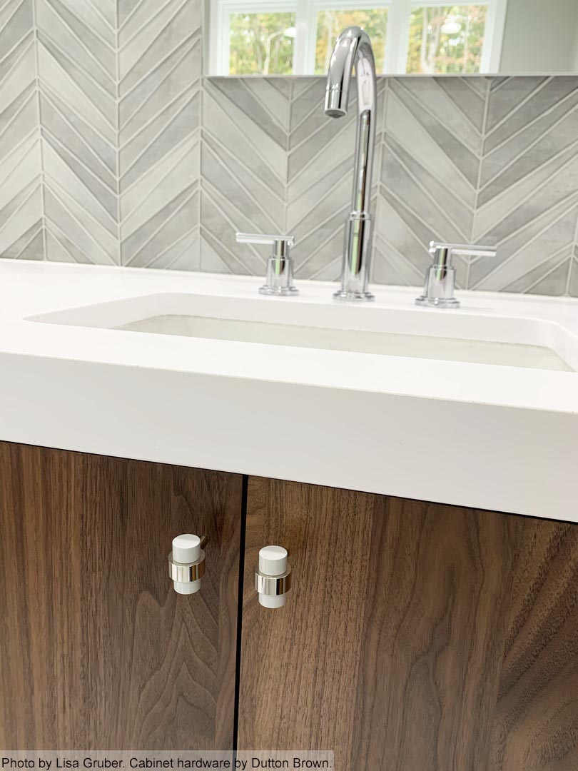 nickel and chalk persona knob. Cabinet hardware by dutton brown. _hover