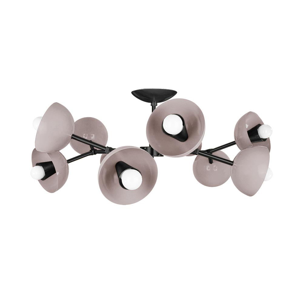 Black and barely color Alegria flush mount 30" Dutton Brown lighting