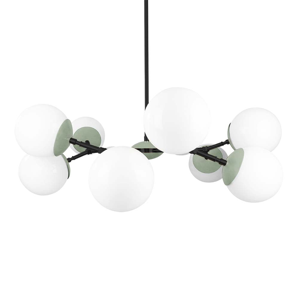 Black and spa color Crown chandelier 32" Dutton Brown lighting