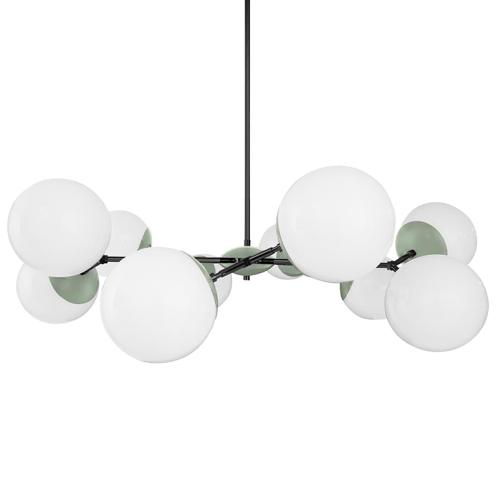 Black and spa color Crown chandelier 46" Dutton Brown lighting