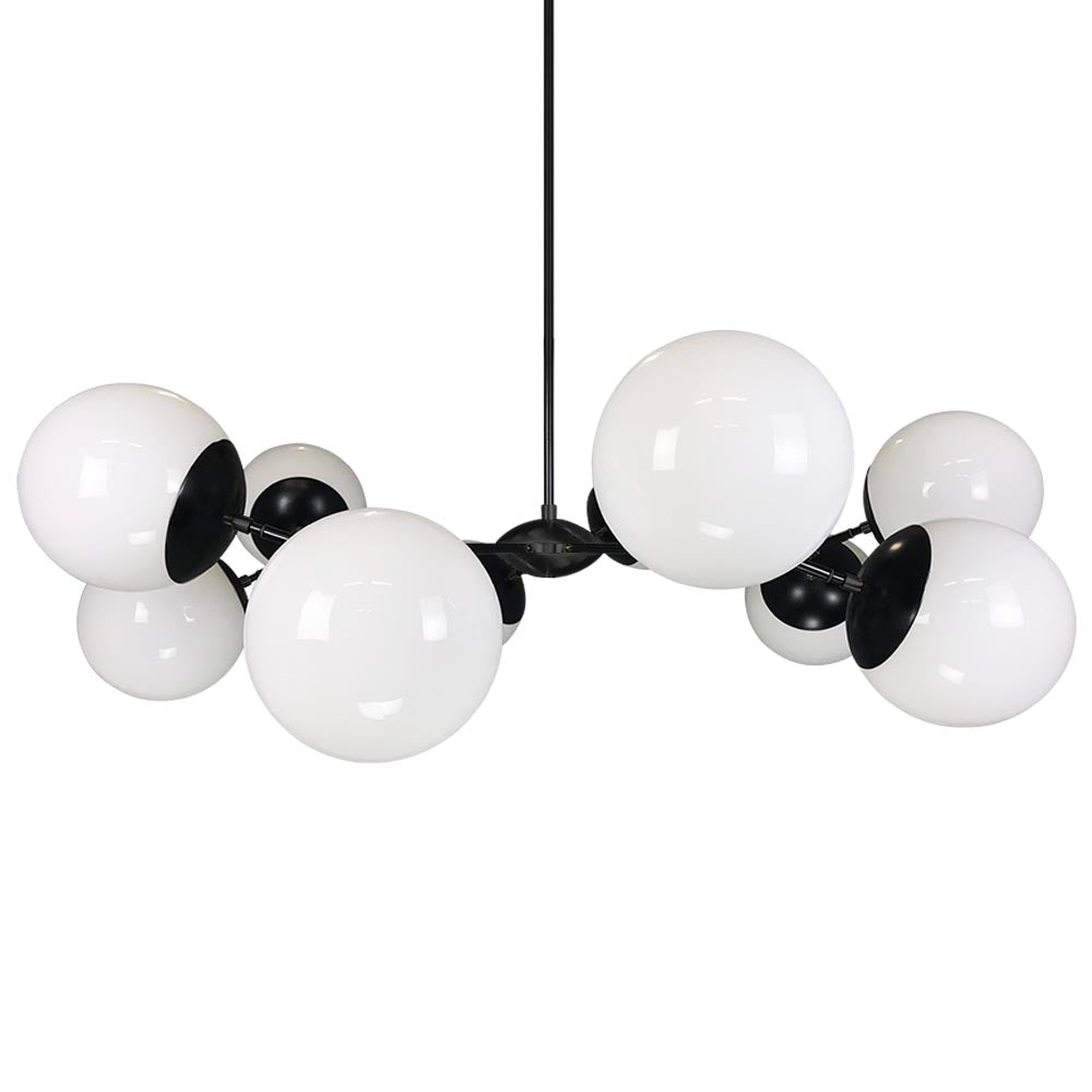 Black Crown chandelier 46" Dutton Brown lighting