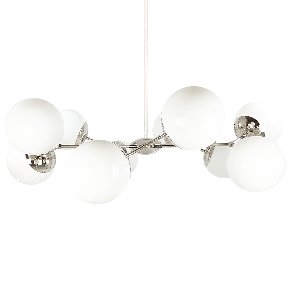 Nickel Crown chandelier 46" Dutton Brown lighting