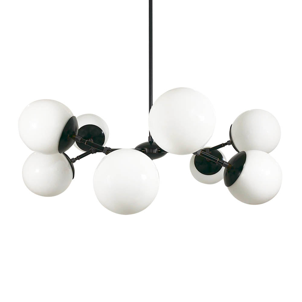 Black Crown chandelier 32" Dutton Brown lighting