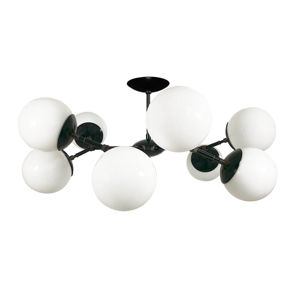 Black Crown flush mount 32" Dutton Brown lighting