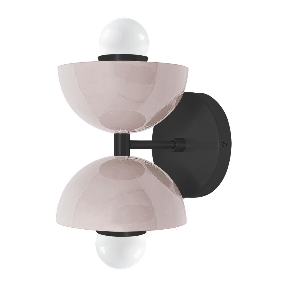 Black and barely color Amigo sconce Dutton Brown lighting