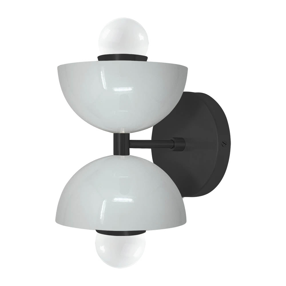 Black and chalk color Amigo sconce Dutton Brown lighting