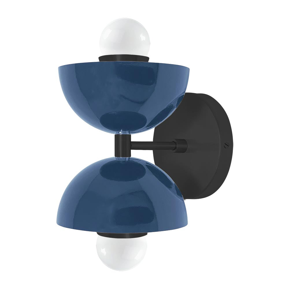 Black and cobalt color Amigo sconce Dutton Brown lighting