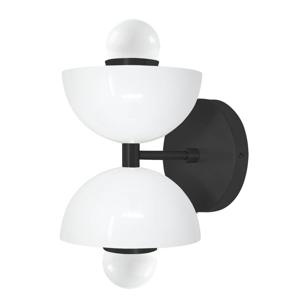 Black and white color Amigo sconce Dutton Brown lighting