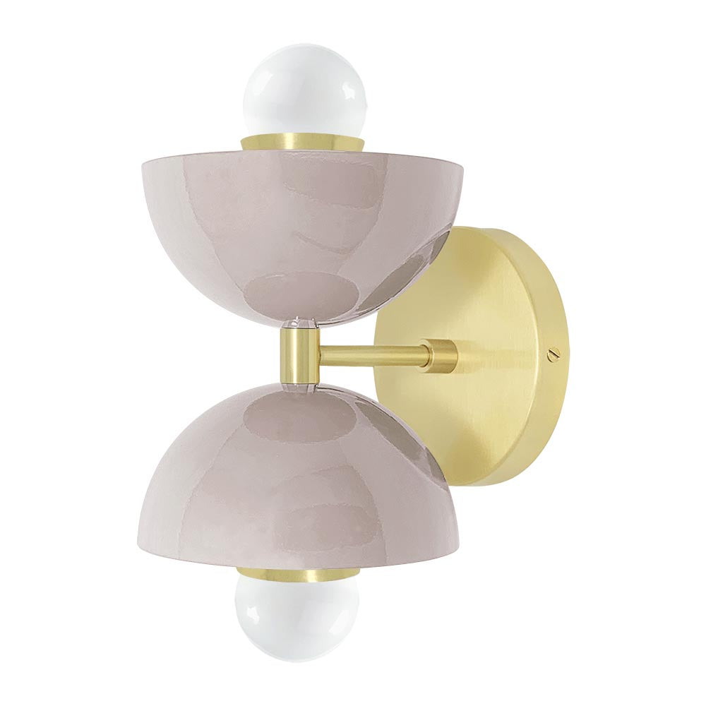 Brass and barely color Amigo sconce Dutton Brown lighting